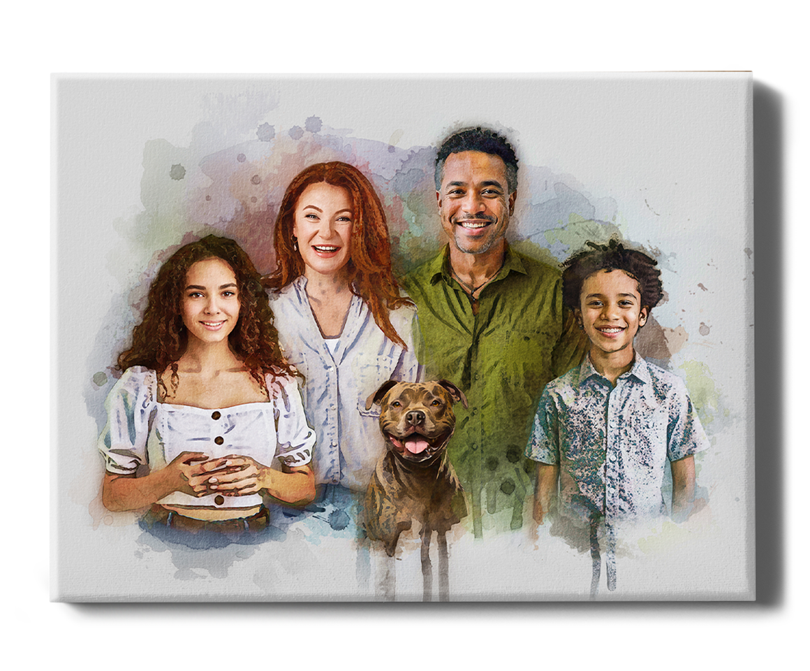Mother's Day Watercolor Portrait